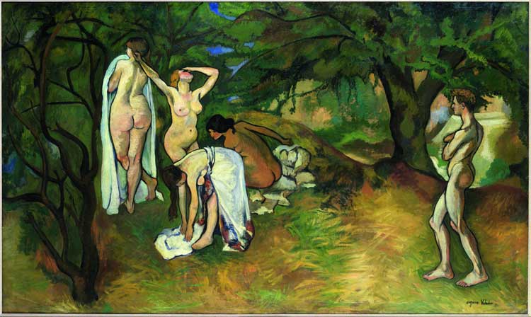Suzanne Valadon. Joie de vivre, 1911. Oil on canvas, 122.9 x 205.7 cm. Metropolitan Museum of Art. Bequest of Mademoiselle Adélaïde Milton de Groot (1876–1967), 1967.