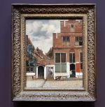 Johannes Vermeer, The Little Street, c1658-9. Installation view, Rijksmuseum, Amsterdam, 2023. Photo: Juliet Rix.