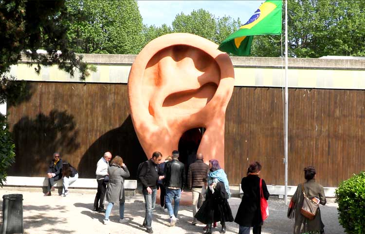 Jonathas de Andrade: With the Heart Coming Out of the Mouth, Brazilian Pavilion, Venice Biennale 2022. Photo: Martin Kennedy.