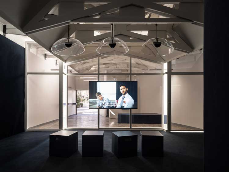 Pilvi Takala, Close Watch, 2022. Multi-channel video installation. Commissioned by Frame Contemporary Art Finland for the Pavilion of Finland at the 59th International Art Exhibition – La Biennale di Venezia. Photo: Ugo Carmeni / Frame Contemporary Art Finland.