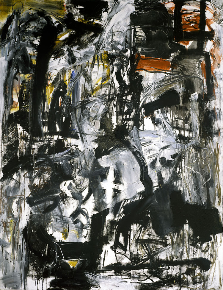 Emilio Vedova. Emerging ‘82 - 2, 1982. Acrylic paint, paper, sand and pastel on canvas, 300 x 230 cm (118.11 x 90.55 in). Photo: Ulrich Ghezzi © Fondazione Emilio e Annabianca Vedova, Venice.