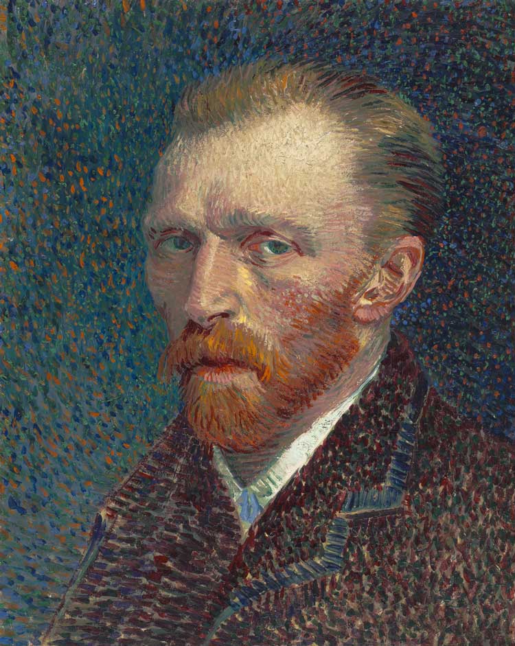 Vincent van Gogh, Self-Portrait, 1887. The Art Institute of Chicago (Joseph Winterbotham Collection).