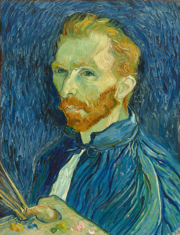 Vincent van Gogh, Self-Portrait, September 1889. National Gallery of Art, Washington DC.