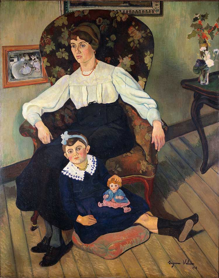 Suzanne Valadon. Marie Coca and Her Daughter Gilberte, 1913. Musée des Beaux-Arts de Lyon, purchased from the artist, 1937. © 2021 Artist Rights Society (ARS), New York / Image © DeA Picture Library / Art Resource, NY.