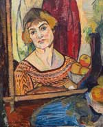 Suzanne Valadon. Self-Portrait, 1927. Collection of the City of Sannois, Val d’Oise, France, on temporary loan to the Musée de Montmartre, Paris.  © 2021 Artist Rights Society (ARS), New York. Image by Stéphane Pons.