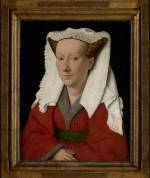 Jan van Eyck. Portrait of Margareta van Eyck, 1439. Oil on panel, 32.6 x 25.8 cm. Musea Brugge – Groeningemuseum. © Musea Brugge, www.lukasweb.be – Art in Flanders. Photo: Hugo Maertens