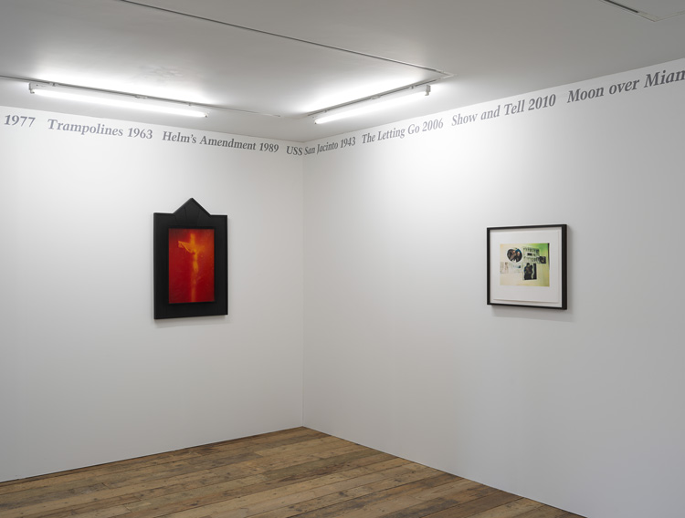 Félix González-Torres, Untitled (Portrait of Julie Ault), 1991. Collection of Julie Ault. Andres Serrano, Immersion (Piss Christ), 1987. Collection of Danh Vo. Danh Vo, IMUUR2, 2012. Courtesy the artist (left to right). Installation view at the South London Gallery, 2019. Photo: Nick Ash.