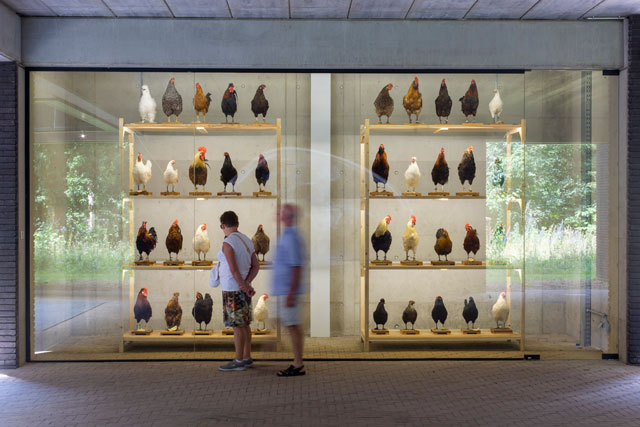 Cosmopolitan Chicken Project art installation beneath The Battery, LABIOMISTA, Genk (BE). © Koen Vanmechelen, 2019. Photo: Tony van Galen for the city of Genk.