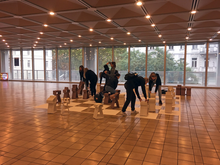 Vienna Design Week HQ, chess interaction, 2019.