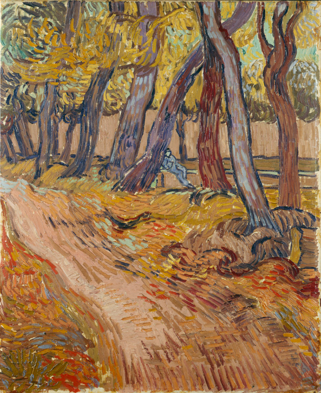 Vincent van Gogh, Path in the Garden of the Asylum, 1889. Oil paint on canvas, 61.4 x 50.4 cm. Collection Kröller-Müller Museum, Otterlo.