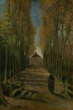 Vincent van Gogh, Avenue of Poplars in Autumn, 1884. Oil on canvas on panel, 99 x 65.7 cm. Van Gogh Museum, Amsterdam (Vincent van Gogh Foundation).