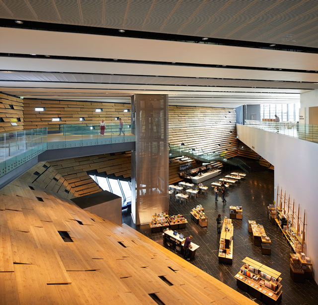 V&A Dundee, Scotland. View from the first-floor balcony. © HuftonCrow.