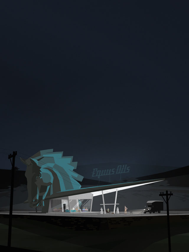 Kentucky Route Zero. Courtesy of Cardboard Computer.