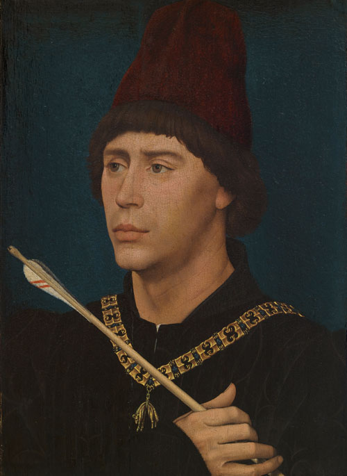 Rogier van der Weyden. Portrait of Antony of Burgundy, c 1460. © KMSKB-MRBAB-RMFAB. Photograph: J Geleyns, Roscan.