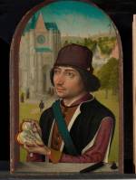 Master of the view on the St Gudula. Portrait of a young man, probably early 1480s. © National Gallery, London.