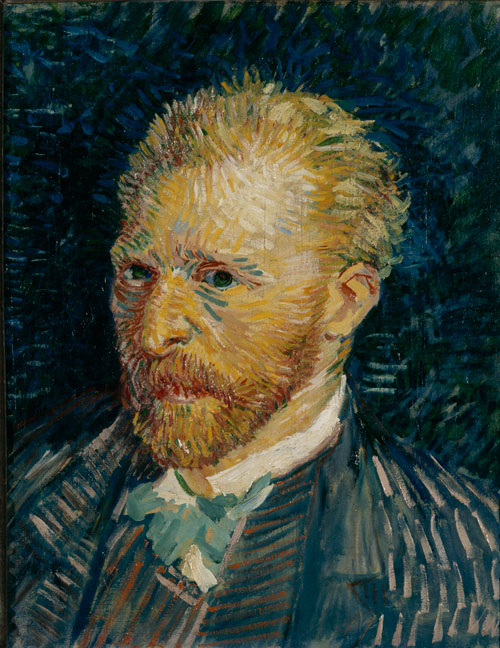 Vincent Van Gogh. Self portrait, Paris, Autumn 1887. Oil on canvas, 44 × 35.5 cm. Paris, musée d’Orsay, don de Jacques Laroche. © RMN-Grand Palais (Musée d'Orsay)/Gérard Blot.