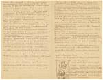 Vincent van Gogh. <em>Letter with Sketch: Cypresses</em>, 25 June 1889. Letter, 21 x 27cm. Van Gogh Museum, Amsterdam (Vincent van Gogh Foundation).