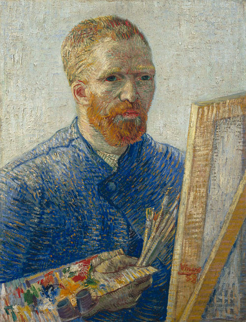 Vincent van Gogh. <em>Self-portrait as an Artist,</em> January 1888. Oil on canvas, 65.2 x 50.2 cm. Van Gogh Museum, Amsterdam (Vincent van Gogh Foundation).