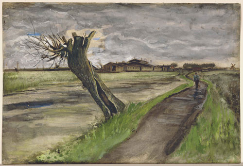 Vincent van Gogh. <em>Pollard Willow,</em> July 1882. Watercolour, 36 x 56.5 cm. Private Collection. Photo Copyright Christie's Images Limited (2007).