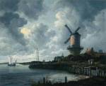 Jacob van Ruisdael. <em>Windmill at Wijk bij Duurstede</em>, c. 1670. Oil on canvas, 83 x 101 cm. Rijksmuseum, Amsterdam (on loan from the City of Amsterdam). Photo © Rijksmuseum, Amsterdam.