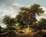 Jacob van Ruisdael. <em>The Great Oak</em>, 1652. Oil on canvas, 85.1 x 104.3 cm. Los Angeles County Museum of Art. Gift of Mr and Mrs Edward William Carter in honour of the museum's 25th anniversary. Photo © 2005 Museum Associates/LACMA.