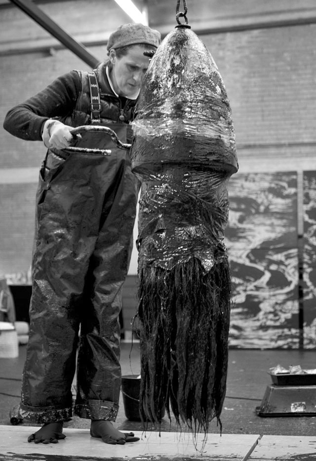 Fabienne Verdier in her studio, 2016, courtesy Waddington Custot.