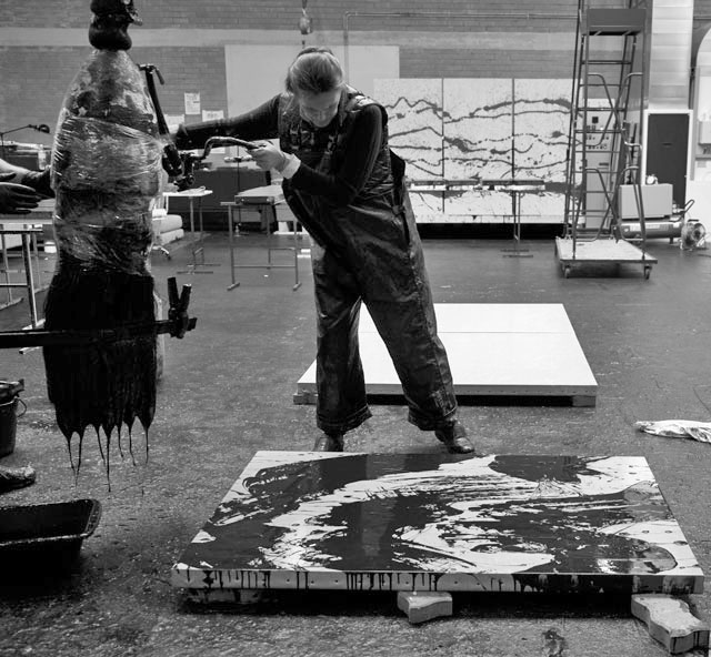 Fabienne Verdier in her studio, 2016, courtesy Waddington Custot.