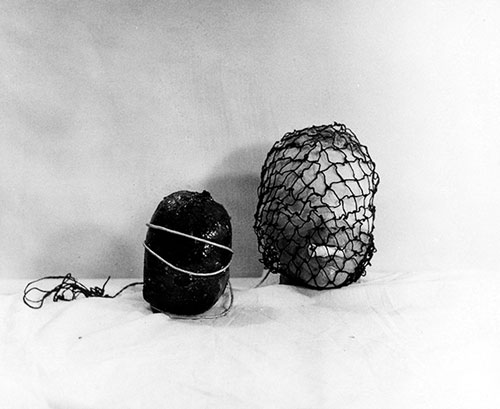 Rudolf Schwarzkogler. 4 Aktion, 1965. Set of 6 vintage black and white photographs. Courtesy Richard Saltoun Gallery.