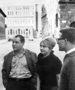 Nanda Vigo with Piero Manzoni, Milan 1962. Photo © Nanda Vigo Archive, Milan.