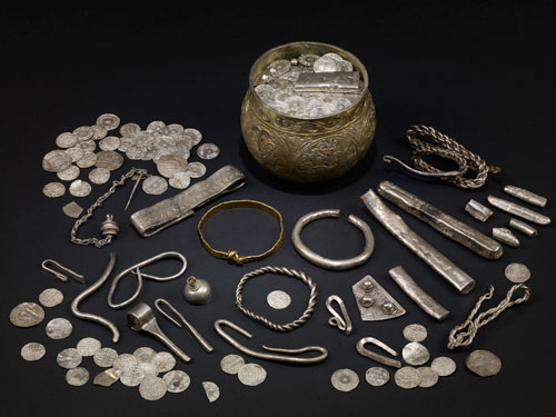 The Vale of York hoard, AD 900s. North Yorkshire, England. Silver-gilt, gold, silver. British Museum, London/Yorkshire Museum, York. © The Trustees of the British Museum.
