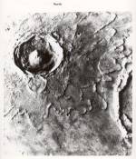 Mars, Yuty crater with fluidised ejecta, Viking Orbiter, June 1978, Vintage gelatin silver print, c20 x 25 cm, NASA_JPL 3A07. Courtesy Breese Little.