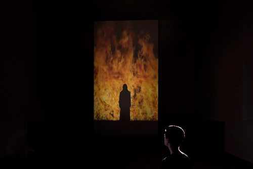 Bill Viola. Fire Woman, 2005. Courtesy Bill Viola Studio and YSP. Photograph © Jonty Wilde.