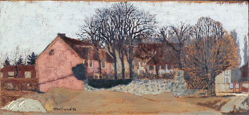 Édouard Vuillard. La Grangette at Valvins, 1896. Oil on cardboard, mounted on panel.  Galerie Berès, Paris.