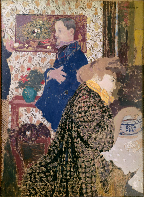 Édouard Vuillard. Misia and Vallotton at Villeneuve, 1899. Oil on cardboard.  Collection of William Kelly Simpson.