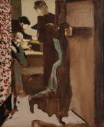 Édouard Vuillard. The Drawer, c1892. Oil on canvas.  V. Madrigal Collection, New York.