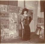 Lucy Hessel in the artist’s studio, Boulevard Malesherbes, 1911. Gelatin silver print. Private collection.