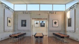 Mary Kelly’s Extase, a six-panel installation, What Remains, The Women’s Art Collection, Murray Edwards College, Cambridge. Photo: Jo Underhill.