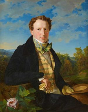 Ferdinand Georg Waldmüller, Self-portrait as a Young Man, 1828. Oil on canvas, 95 x 75 cm. © Belvedere, Vienna.