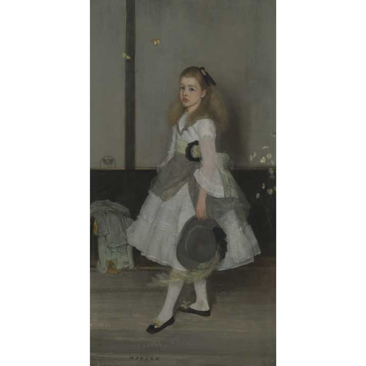 James McNeill Whistler, Harmony in Grey and Green: Miss Cicely Alexander, 1872-3. Tate. Photo © Tate.