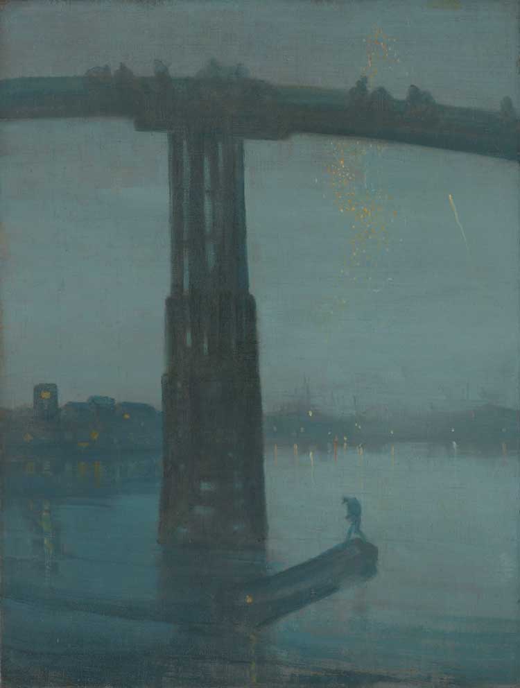 James McNeill Whistler, Nocturne: Blue and Gold - Old Battersea bridge, 1872-5. Tate.