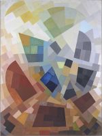 Otto Freundlich. Composition 1939, 1939. Tempera on paper mounted on canvas, 193 × 146 cm. Pontoise, Musée Tavet-Delacour. Photo: © Musée d’Art et d’Histoire Pissarro-Pontoise.