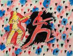 Peter Schweri, Untitled, 1972. China ink and watercolor on paper. Nachlass Peter Schweri / Stella Diess. © C2J 025, Prolitteris, Zurich.