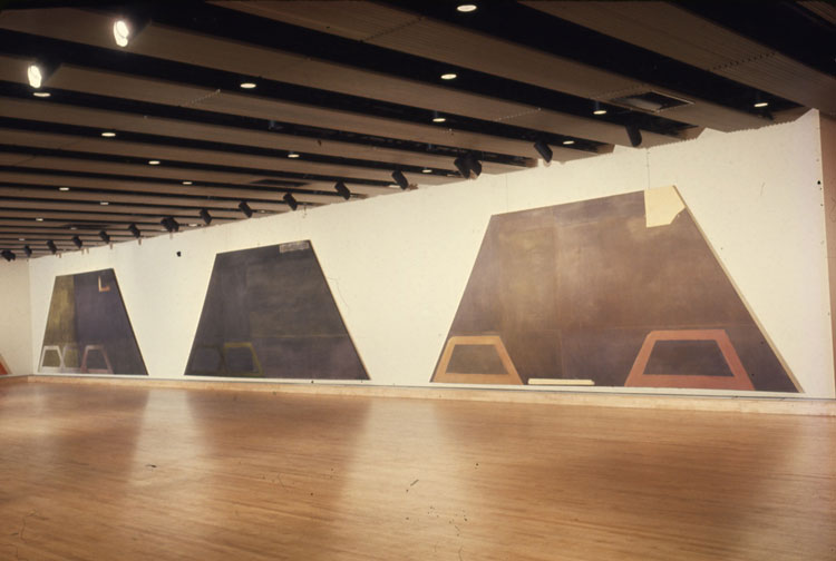 Installation view, John Walker:  Paintings, Hayward Gallery, London, 1968. Courtesy of the Artist.