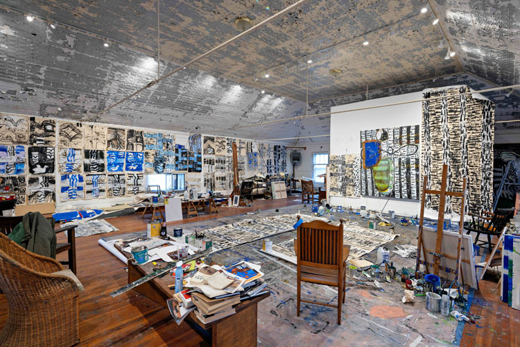 John Walker's studio, Penaquid, Maine, 2024. Photo: Dave Clough.