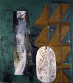 John Walker. Mirramina No.4, 1987. Oil on canvas, 274 x 244 cm.  Courtesy of the Artist.