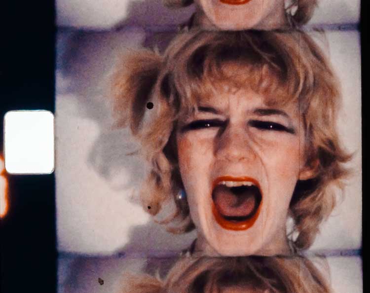 Gina Birch, still from Three Minute Scream, 1977. Courtesy the artist.