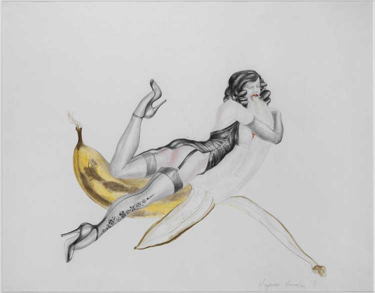 Margaret Harrison. Banana Woman, 1971. Purchased by Tate in 2008. © Margaret F Harrison.