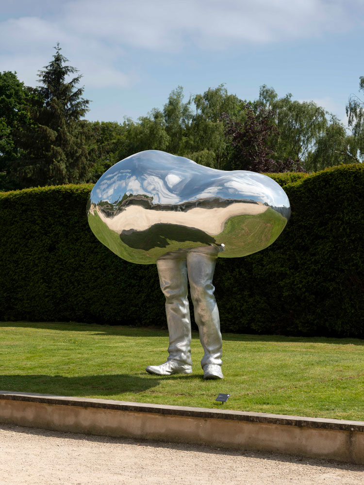 Erwin Wurm, Big Hypnosis, 2008. Installation view at Yorkshire Sculpture Park, 2023. Courtesy Studio Erwin Wurm and Thaddaeus Ropac Gallery. Photo: © Jonty Wilde, courtesy YSP.