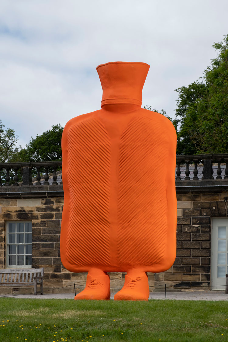 Erwin Wurm, Big Mutter, 2015. Installation view at Yorkshire Sculpture Park, 2023. Courtesy Studio Erwin Wurm and Thaddaeus Ropac Gallery. Photo: © Jonty Wilde, courtesy YSP.