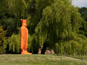 Erwin Wurm, Big Mutter, 2015. Installation view at Yorkshire Sculpture Park, 2023. Courtesy Studio Erwin Wurm and Thaddaeus Ropac Gallery. Photo: © Jonty Wilde, courtesy YSP.